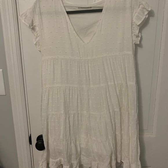 Urban Outfitters Swiss Dot Tiered Dress - Picture 1 of 1